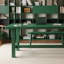 Bureau multifonctionnel en bois d'hévéa vert émeraude-307489487