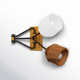 Giry 2 Light Steel Dimmable Armed Sconce