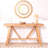 Farmhouse A- Frame Wood Console Table, 58.5"