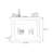White Solid Wood Freestanding Fireplace