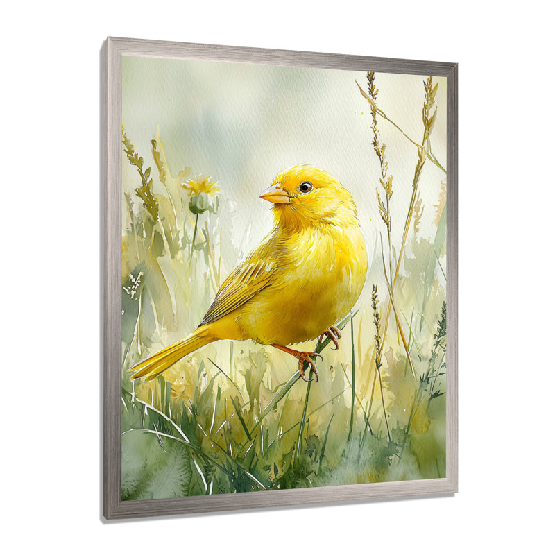Goode - animaux, art mural sur toile, Argent argent, H 44 po x l 34 po, Reproduction encadrée d'une seule photo
