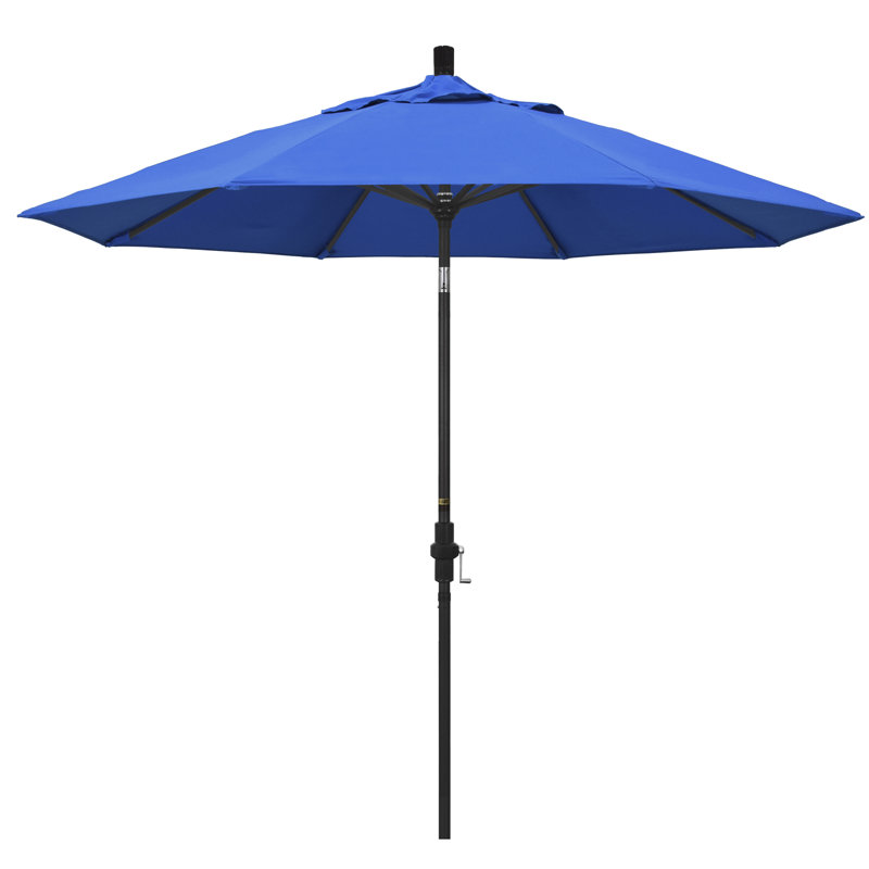 Parasol 9 'Market Sunbrella, Tissu performance bleu royal