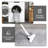 Modern Machine Washable Rug with Rubber Backing for Living Room Non-Slip Dining Room Rug Easy-Cleaning Floor Carpet for Bedroom Office Playroom_OKPHO_166K_Striped_Gray-637254927