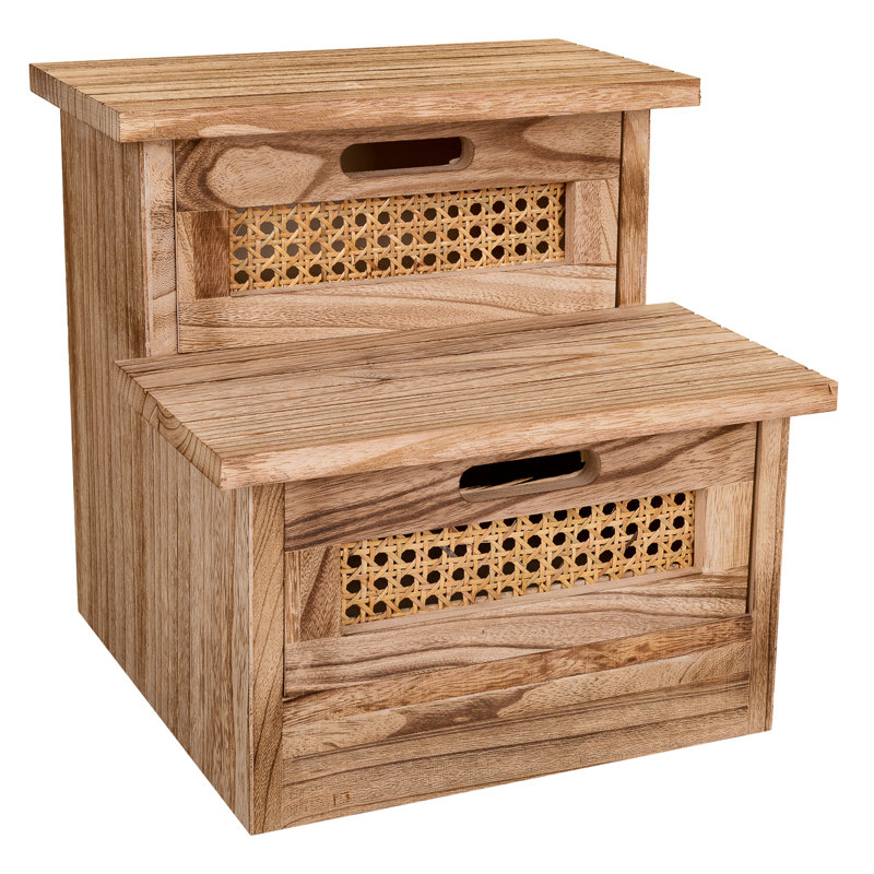 Manufactured Wood Accent Stool, Brown