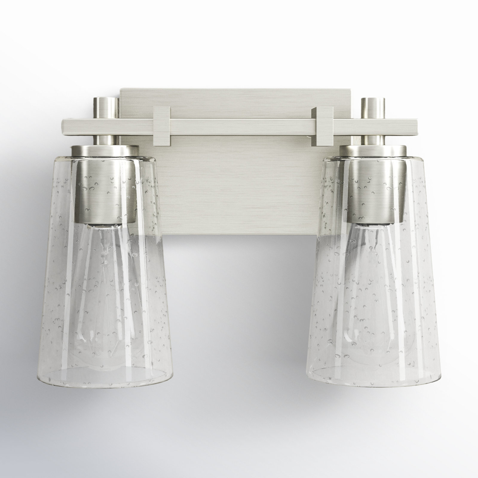Noland 2-Light Vanity Light, Satin Nickel