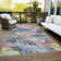 Machine Washable Indoor/Outdoor Claudian ACN1493 Denim Rug