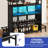 Home Bar Table with Wall-Mounted Rack