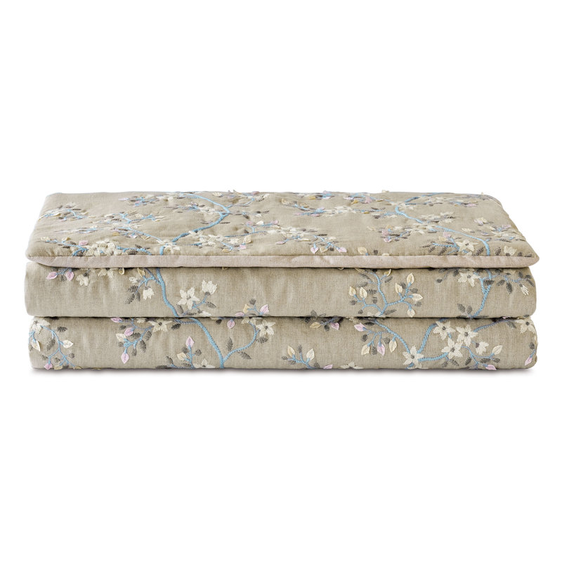 Amberlynn Floral Linen Bed Runner, King