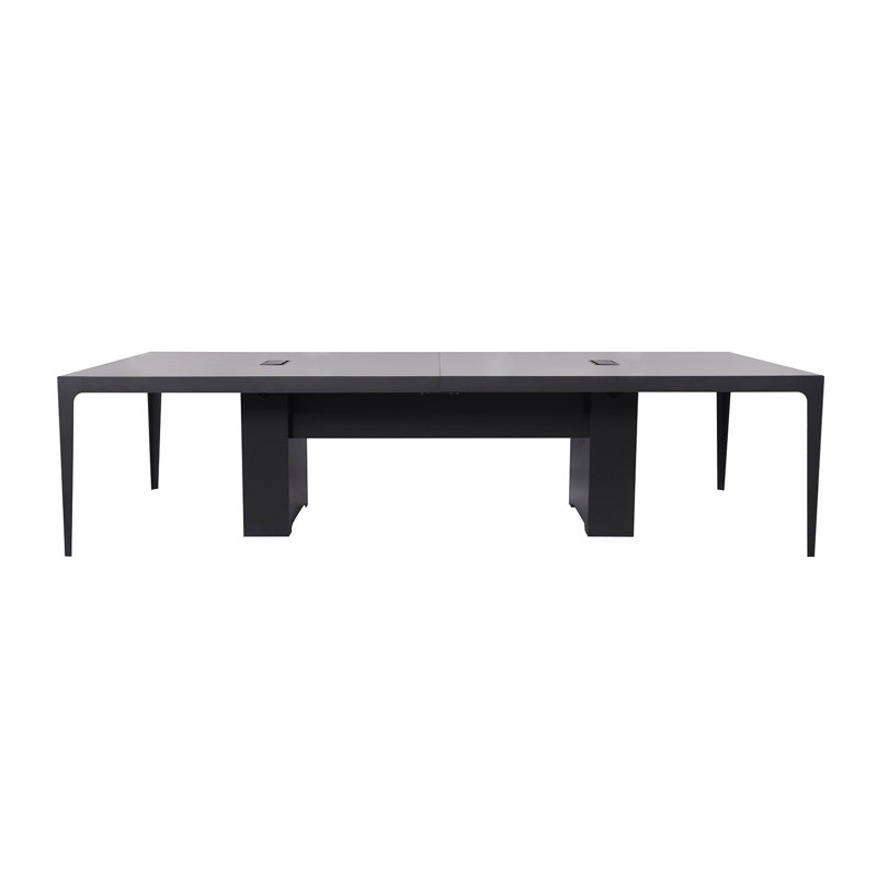 Table de conférence rectangulaire, Noir