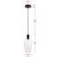 Luminaire suspendu géométrique simple à 1 lumière Rincon