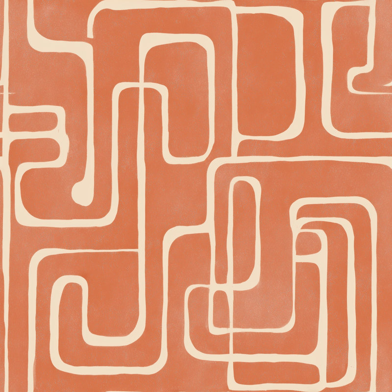Décoration murale amovible rétro Mid-Century, Peel and Stick