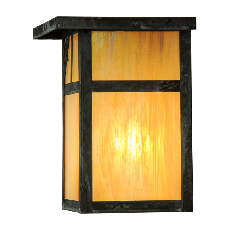 Rustic Lodge 1 - Light Outdoor Bulkhead Light, 8"H x 8" W x 5.75" D