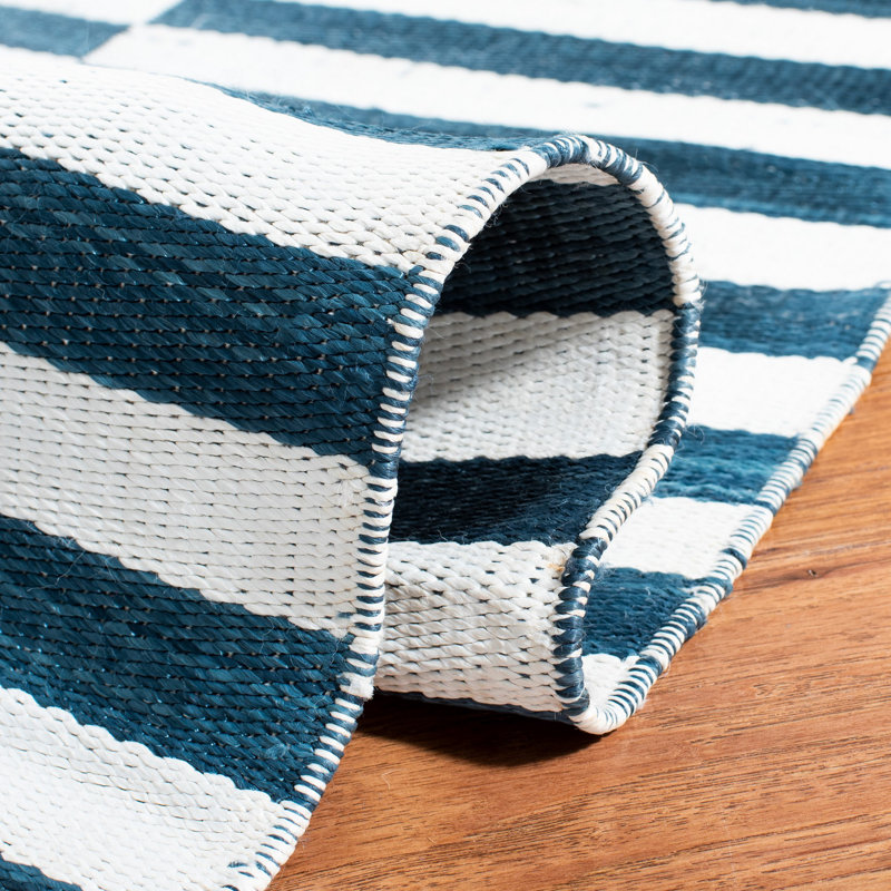 Ralph Lauren Cameron Stripe Viscose Striped Rug, Rectangle 2' x 3'