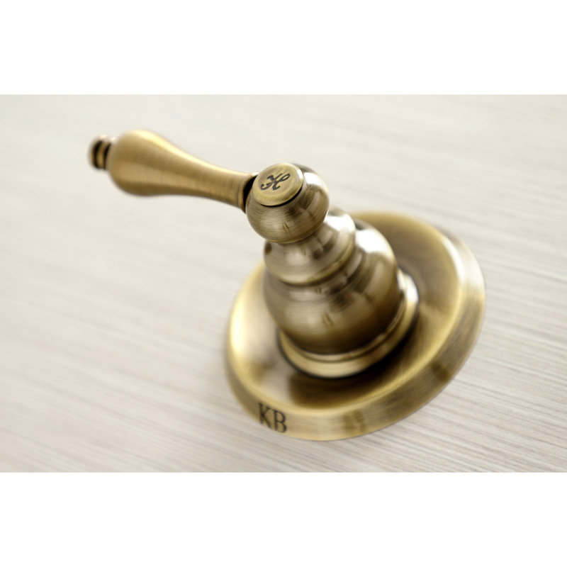 Robinet de baignoire et douche victorienne en laiton Kingston, Levier, Laiton antique