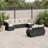Vidaxl Garden Sofa Set Black, Cream White