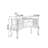 American-style Vintage Drawer Writing Desk-800251237