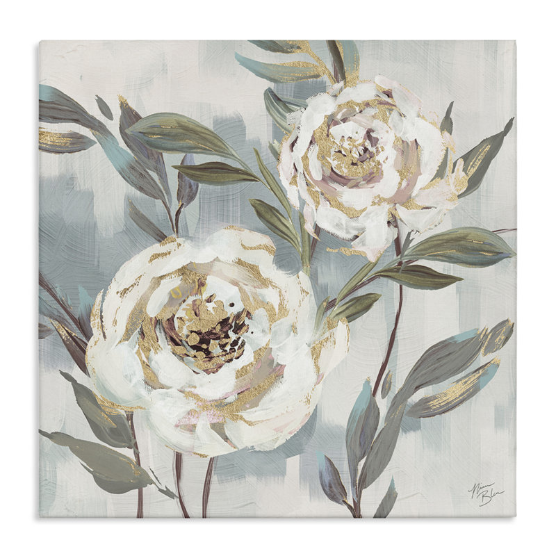  «Two Country Blossoms», art mural sur toile par Nina Blue, H 30 po x l 30 po