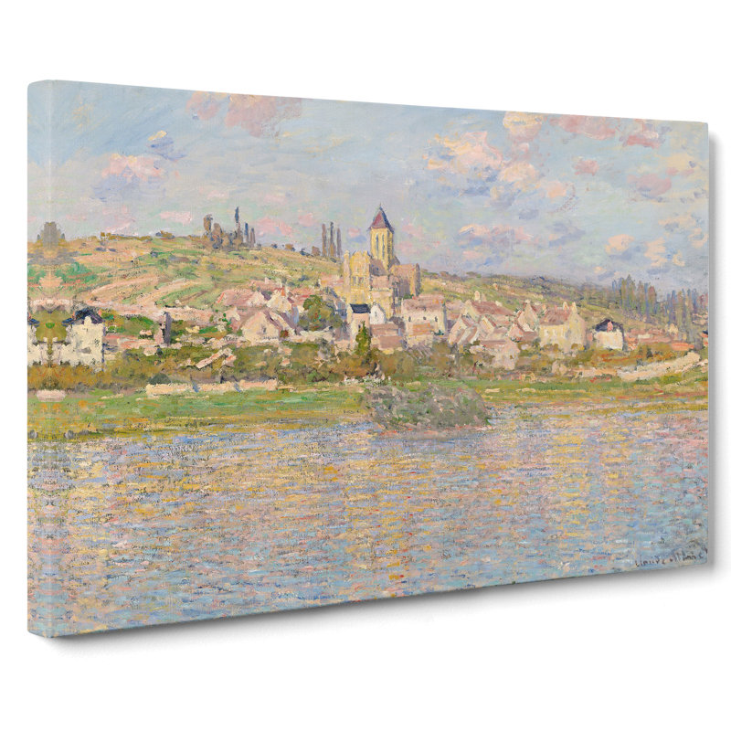 Vetheuil In Summer Vol.1 by Claude Monet - Wrapped Canvas Painting, 35cm H x 50cm W x 3cm D