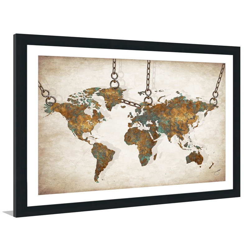 «Hanging in Copie», reproduction d'impression encadrée, H 27,5 po x l 39,5 po, Cadre espresso