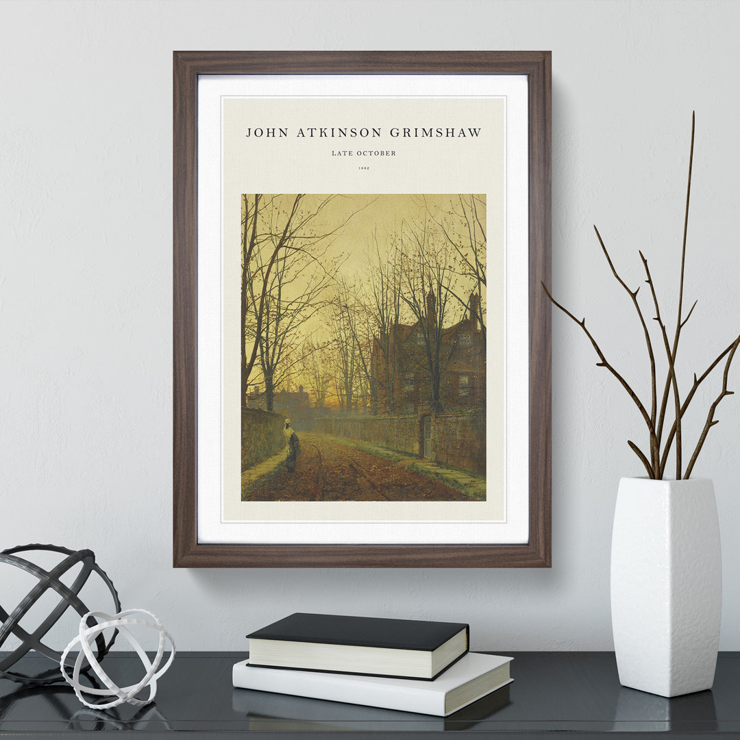 Late October by John Atkinson Grimshaw - Picture Frame Art Prints