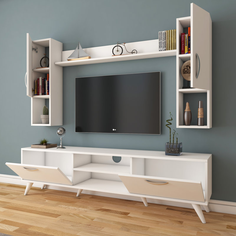 Endre Entertainment Center For TVs Up To 55", White