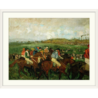 " Gentlemen Race Before The Departure, 1862 " by Edgar Degas