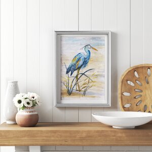 Blue Heron I by Nan - Picture Frame Print