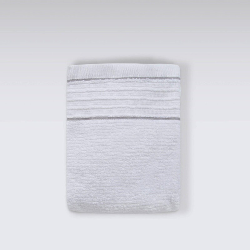 Serviette de bain 100% coton Ebbonie, Blanc
