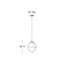 Luminaire suspendu sphère en verre 3 lumières-1201859004