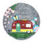 Le tremplin de jardin rétro Exhart «Live Life in Full Bloom», 10 po