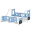 Lit plateforme classique avec roulettes en forme de voiture-1440580468