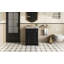 Meuble-lavabo de 24 po avec tiroir et deux portes à fermeture en douceur, armoire de rangement peinte moderne avec lavabo en céramique, meuble-lavabo simple élégant pour les petits espaces