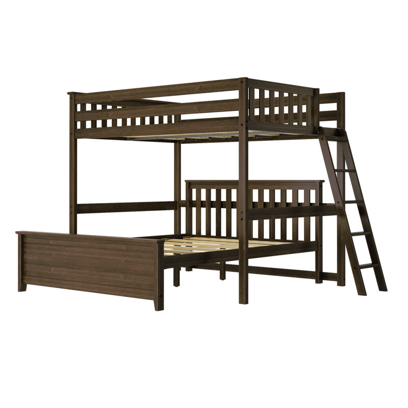 Lit superposé en bois Kober , Double sur double, Noyer
