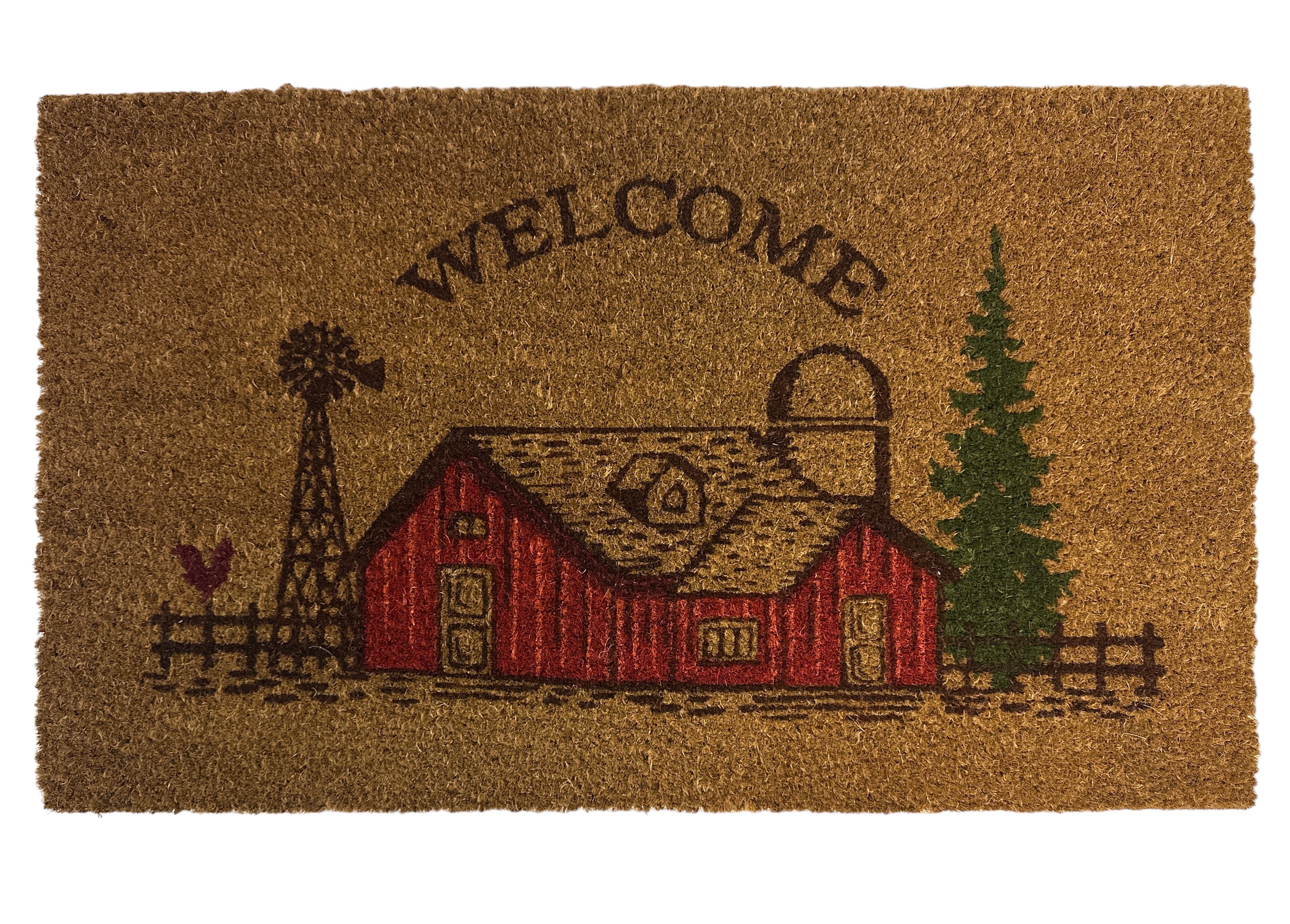 Barnyard Designs 'Welcome' Doormat Welcome Mat for Outdoors, Large