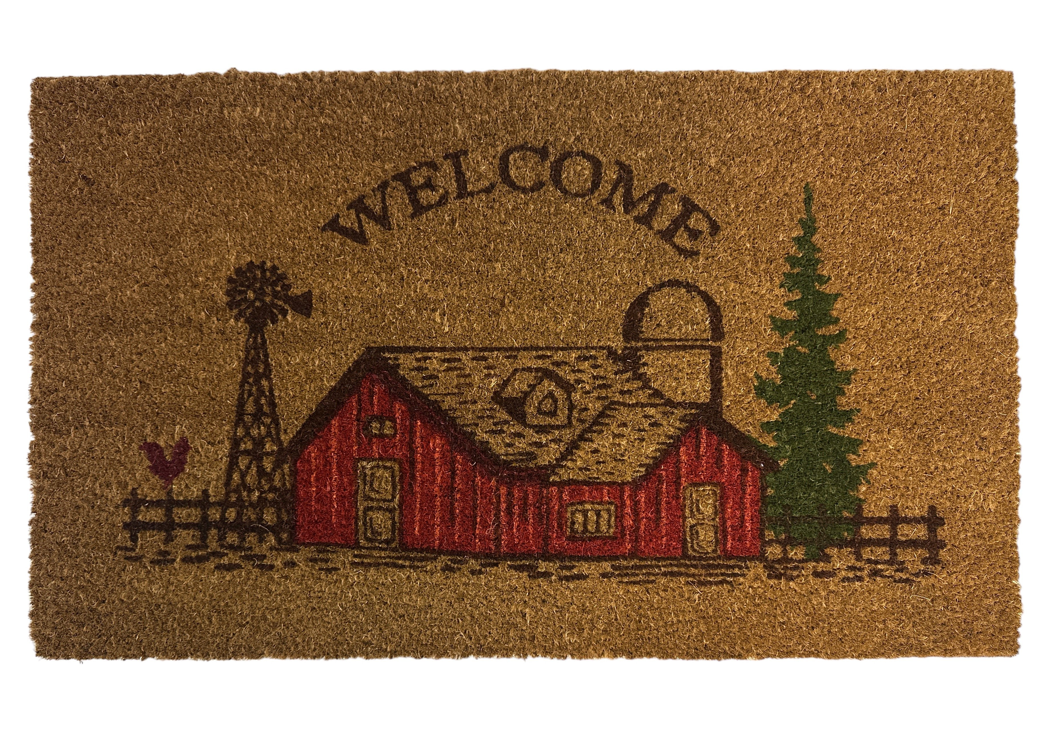 https://assets.wfcdn.com/im/11607000/compr-r85/2594/259437505/bennetta-welcome-rustic-red-barnyard-farmhouse-coir-30-x-18-non-slip-indoor-and-outdoor-door-mat.jpg