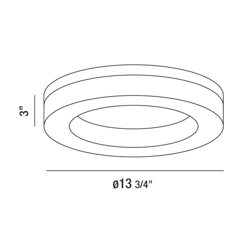 Abell LED Flushmount 