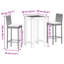 17 Stories Bar Set with Solid Wood Frame