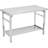 Stainless Steel Table, 48 x 24 Inches Metal Prep & Work Table with Adjustable Undershelf