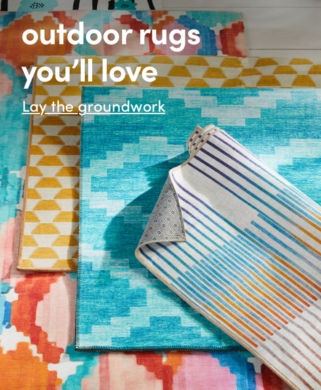 outdoor rugs you'll love. Lay the groundwork
