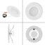 Plafonnier encastré rond à DEL à DEL de 5 W et à intensité variable, 120 V, 1 100 LM, sélectionnable-44489045