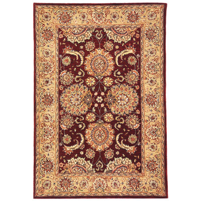 Persian Court Hand-Tufted Silk Brown/Tan Area Rug
