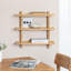 Tablettes murales en bois massif Francis-1870461480