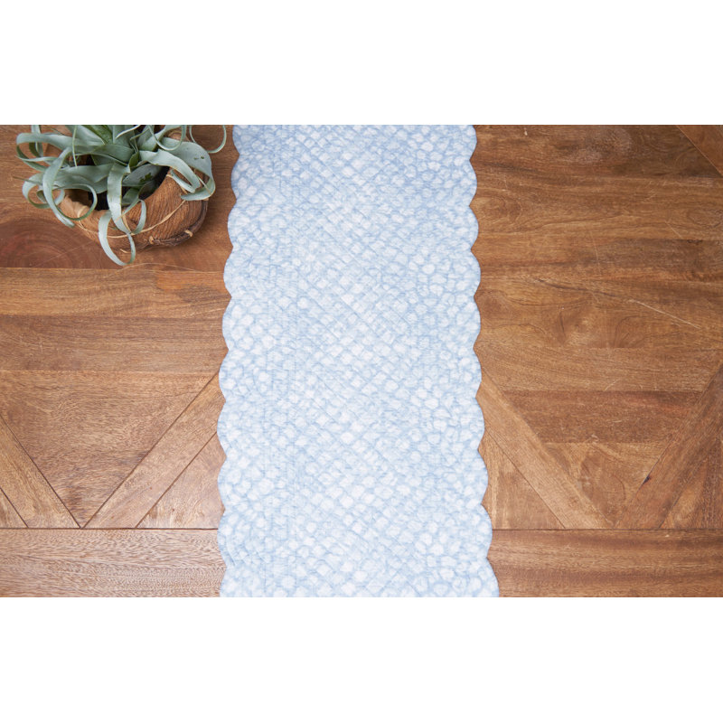 Shoreline Waters Cotton Rectangle Table Runner