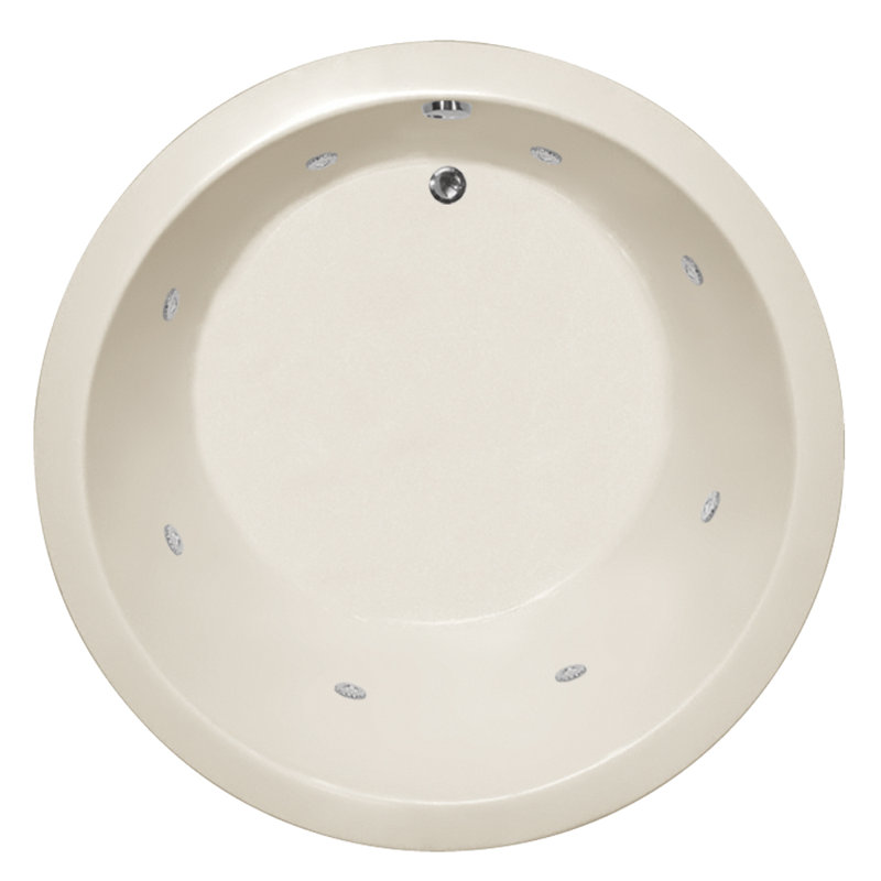 Redondo 60'' L Bathtub, Biscuit, Matte Black