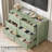 6-Drawer Dresser with Lacquer Finish & Metal Knobs, Large Modern Wood Chest for Bedroom, Entryway, Hallway