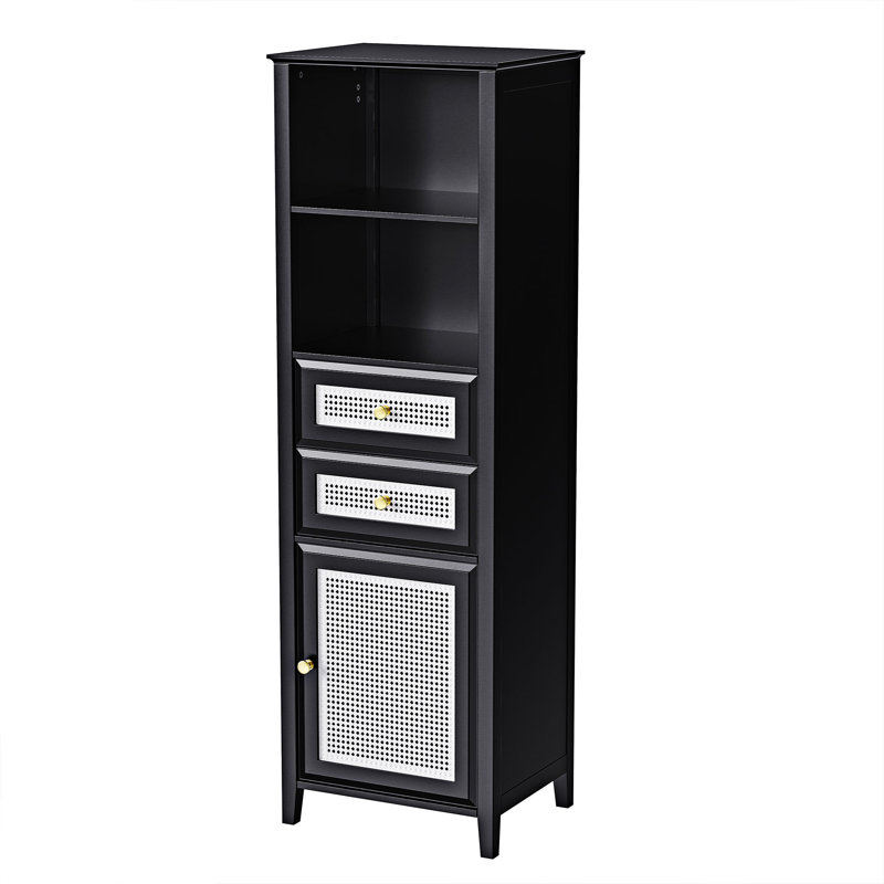 Crédence de rangement l 102,1 po Altura, Noir