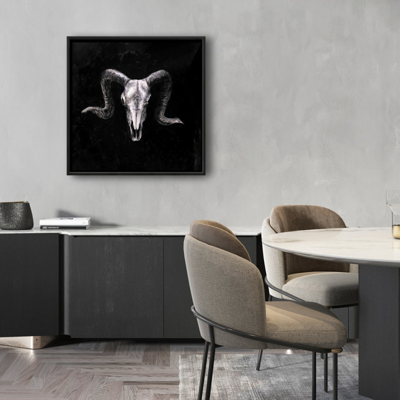 " Ram Skull Grunge Style "