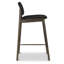 Tabouret de comptoir en cuir véritable de 26 po de hauteur Bonato-1225492123