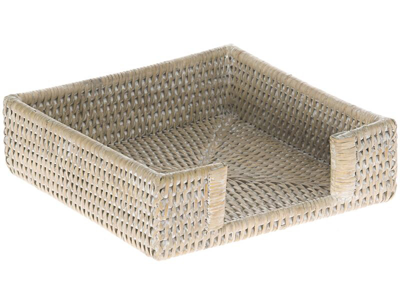 Porte-serviettes en papier Everard, Blanc délavé