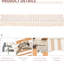 Auvent de terrasse 13 po x 8 pi - rétractable et résistant à l'eau, manivelle manuelle, cadre en aluminium, auvent de terrasse rétractable beige, parasol avec manivelle, cadre pour fenêtre, rayures